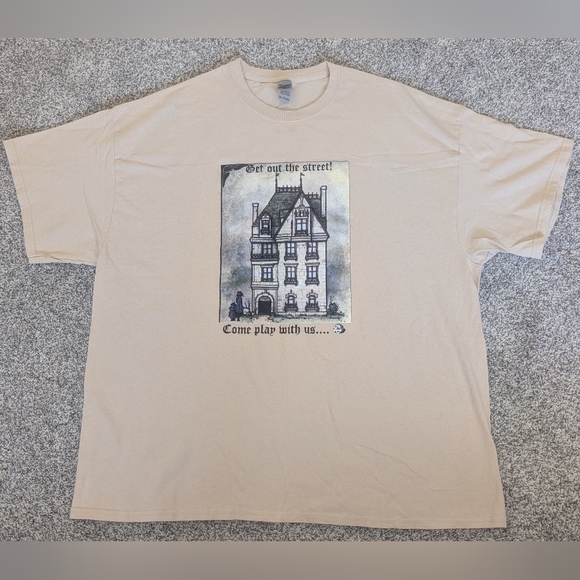 Gildan Other - Dungeons & Dragons Death House Curse Of Strahd Beige/Tan T-Shirt Men's 2XL RARE